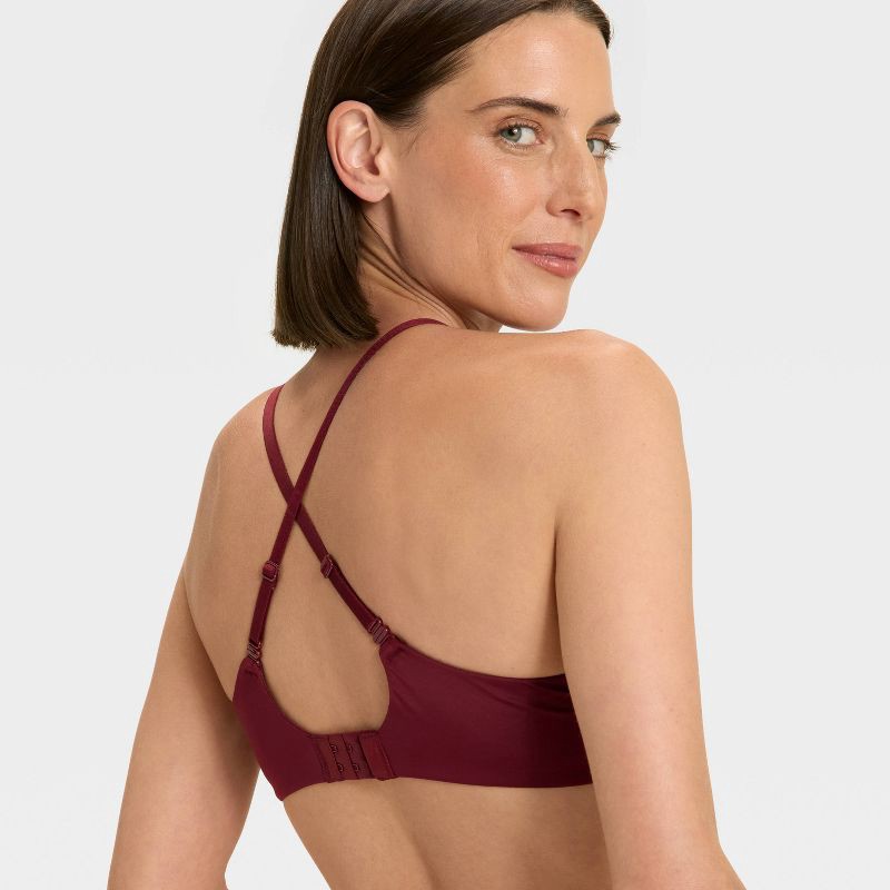 slide 4 of 6, Women's Lightly Lined Full Coverage Bra - Auden™ Berry Red 36B, 1 ct