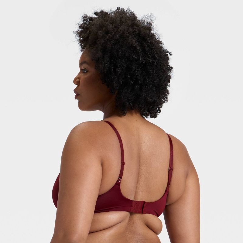 slide 6 of 6, Women's Lightly Lined Full Coverage Bra - Auden™ Berry Red 36B, 1 ct