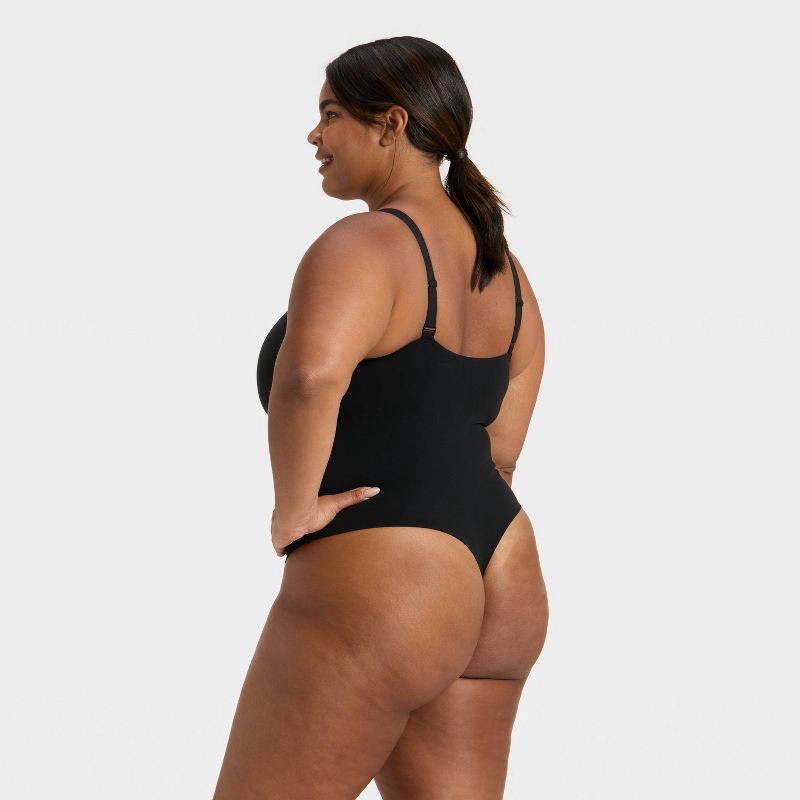 slide 2 of 3, Women's Luxury Collection Luxe Stretch Lightly Lined Cami Bodysuit - Auden™ Black XXL, 1 ct