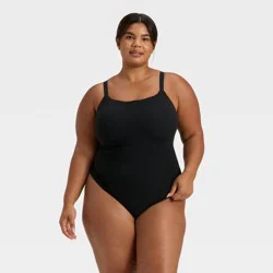 Women's Luxury Collection Luxe Stretch Lightly Lined Cami Bodysuit - Auden™ Black XXL