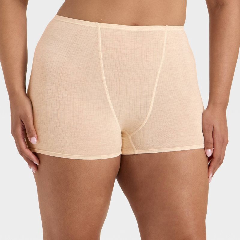 slide 4 of 5, Women's Modal Blend Shortie Underwear - Auden™ Oatmeal XS, 1 ct