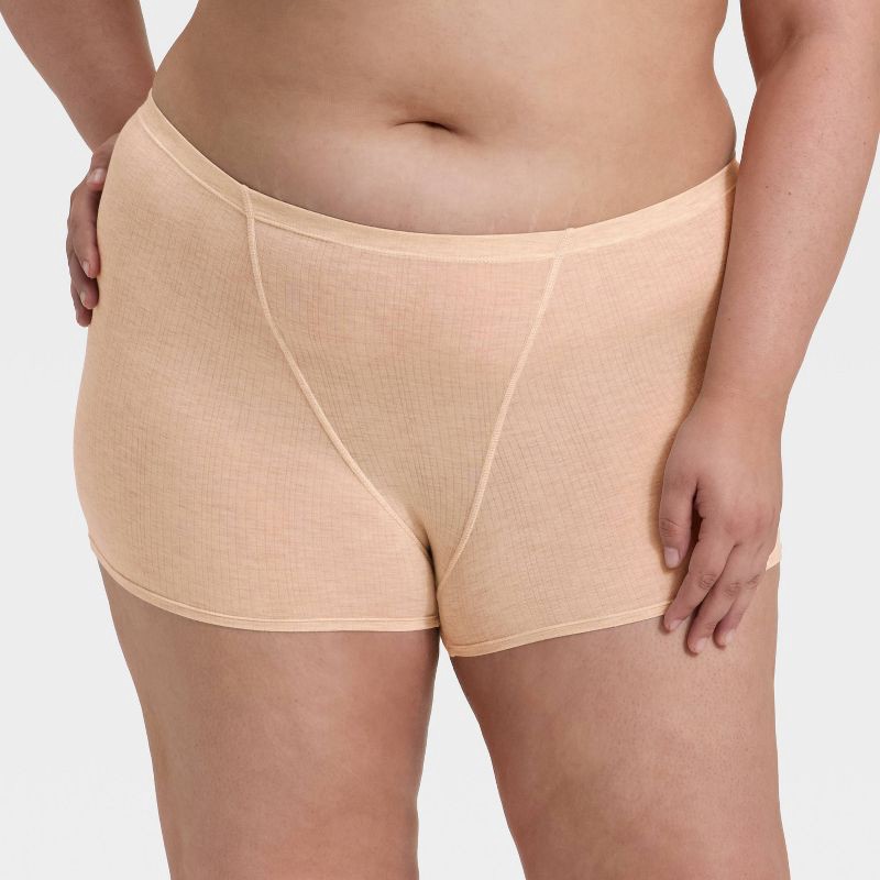 slide 1 of 5, Women's Modal Blend Shortie Underwear - Auden™ Oatmeal XXL, 1 ct