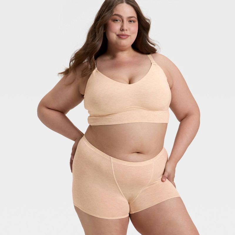 slide 3 of 5, Women's Modal Blend Shortie Underwear - Auden™ Oatmeal XXL, 1 ct