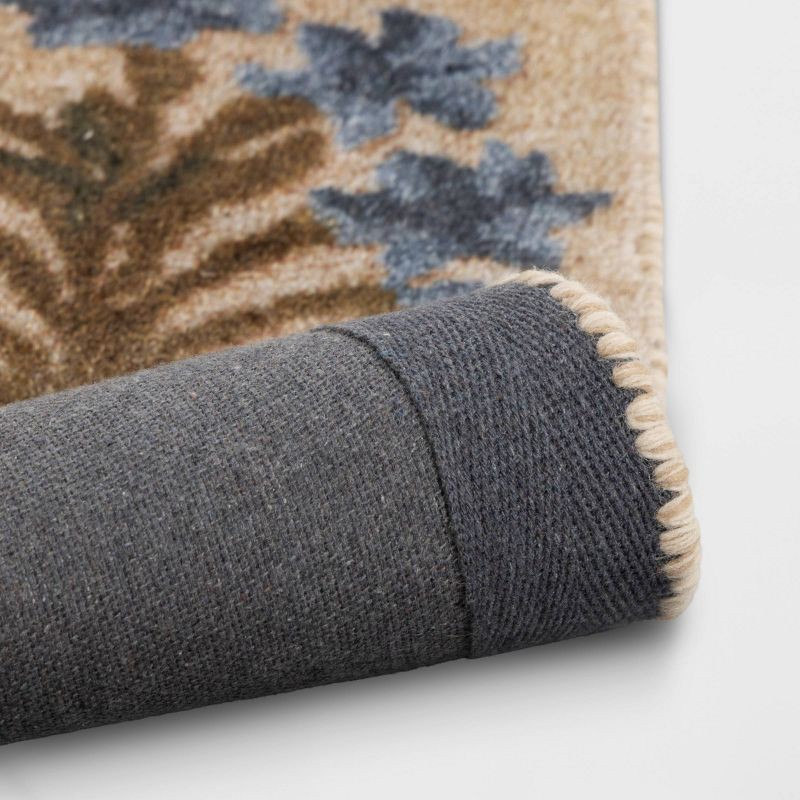 slide 4 of 4, 2'4"x7' Block Floral Handtufted Runner Rug - Threshold™, 1 ct