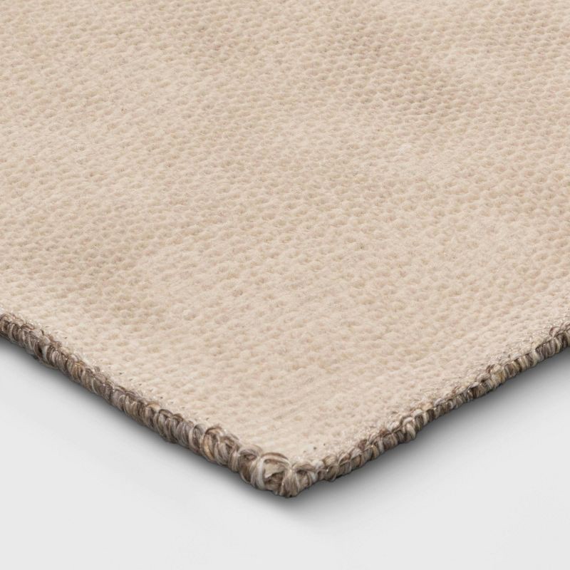 slide 4 of 4, 2'x3' Gingham Washable Accent Rug Heathered Gray/Ivory - Threshold™, 1 ct