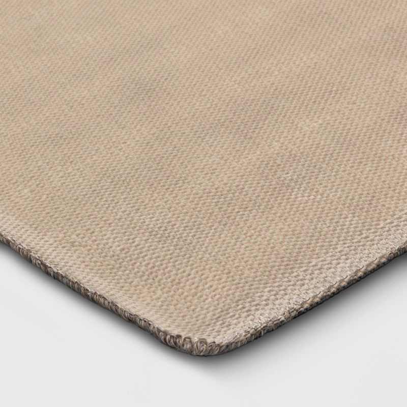 slide 4 of 4, 2'x3' Washable Striped Accent Rug Heathered Gray/Brown Almond - Threshold™, 1 ct