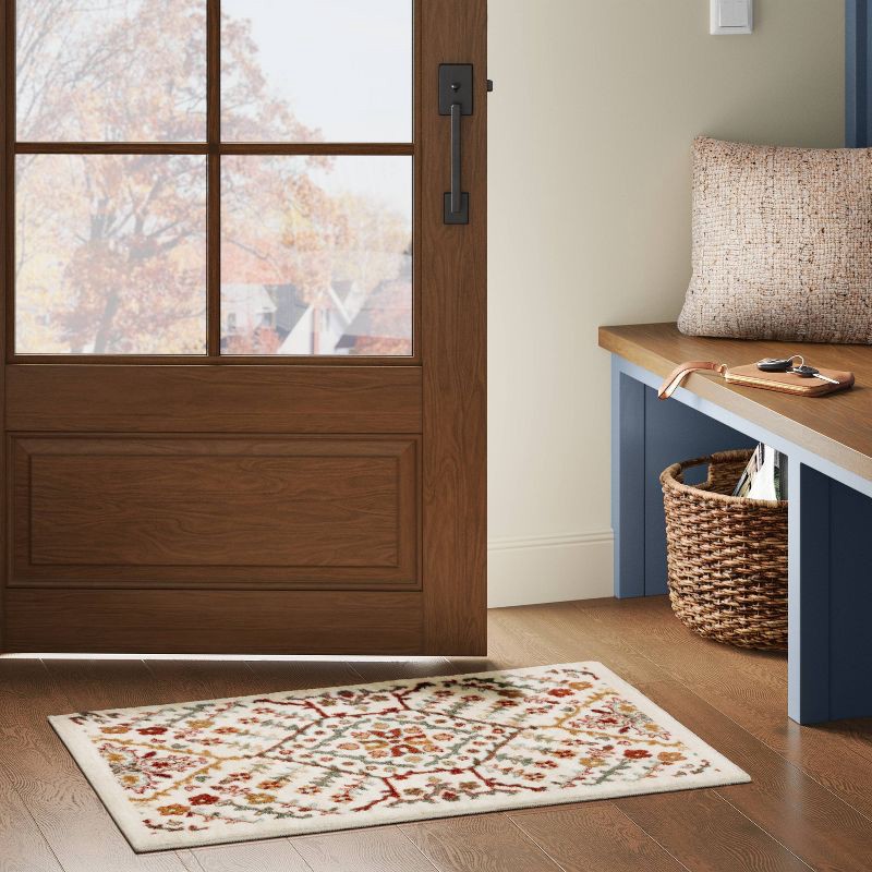 slide 2 of 4, 2'x3' Persian Accent Rug Spice - Threshold™, 1 ct