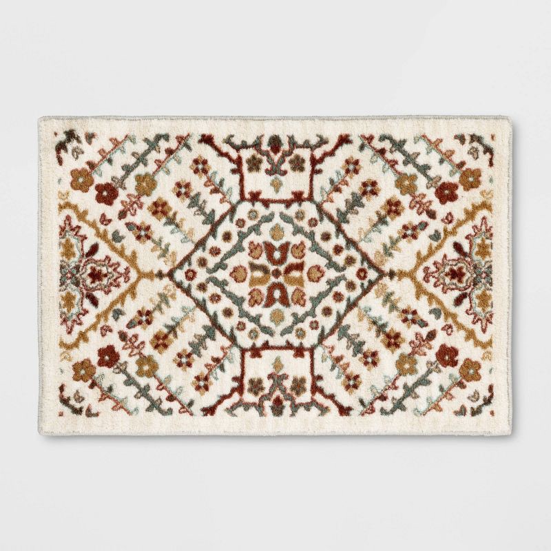 slide 1 of 4, 2'x3' Persian Accent Rug Spice - Threshold™, 1 ct