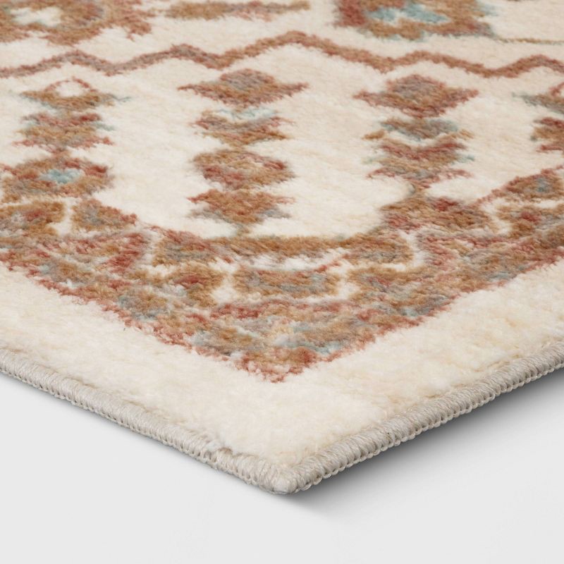 slide 3 of 4, 5'x7' Persian Style Area Rug Ivory/Tan - Threshold™, 1 ct