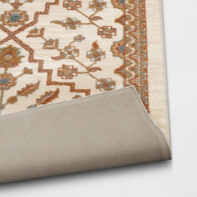 slide 4 of 4, 5'x7' Persian Style Area Rug Ivory/Tan - Threshold™, 1 ct