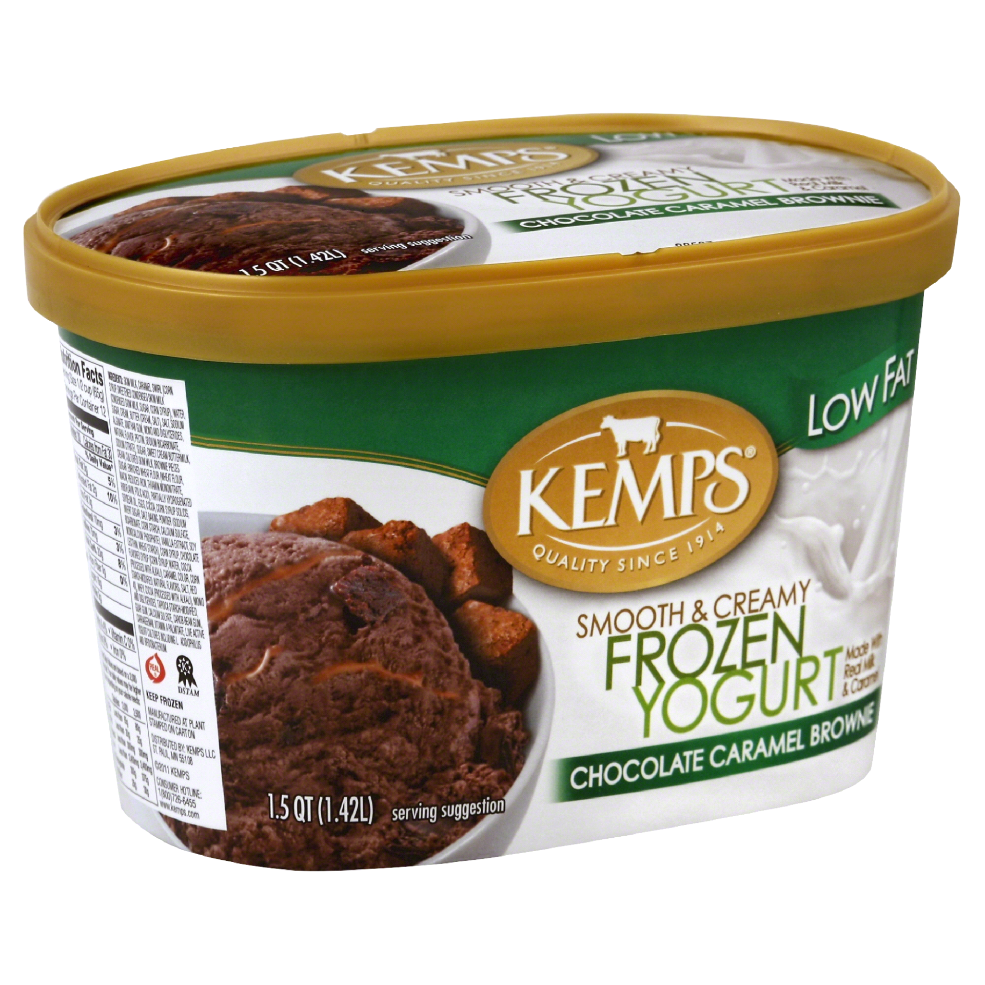 slide 1 of 4, Kemps Frozen Yogurt 1.5 qt, 1.5 qt