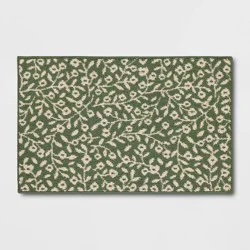 2'x3' Botanical Washable Accent Rug Fern Green - Threshold™