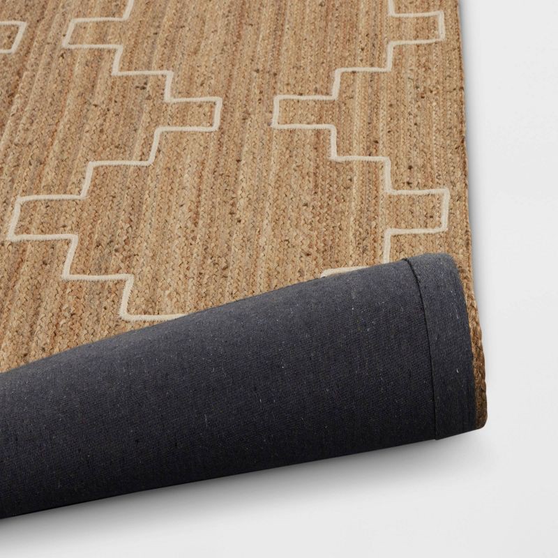 slide 4 of 4, 5'x7' Braided Area Rug Light Brown/Ivory - Threshold™, 1 ct