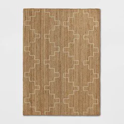 5'x7' Braided Area Rug Light Brown/Ivory - Threshold™