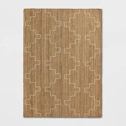 5'x7' Braided Area Rug Light Brown/Ivory - Threshold™
