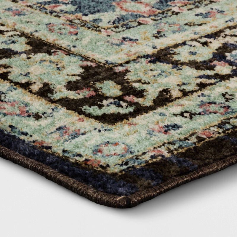 slide 3 of 4, 5'x7' Floral Persian Area Rug - Threshold™, 1 ct