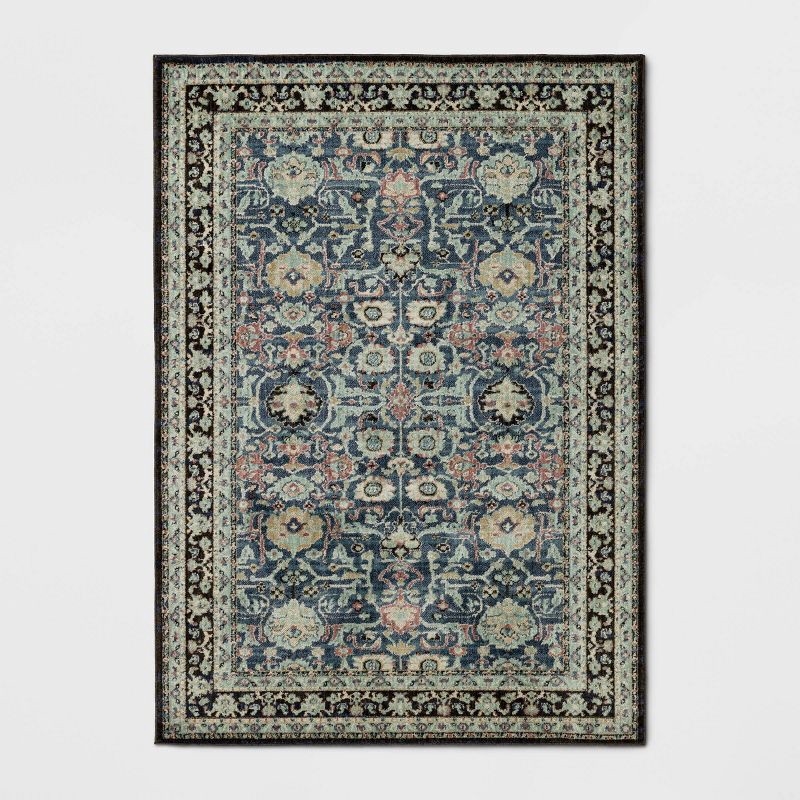 slide 1 of 4, 5'x7' Floral Persian Area Rug - Threshold™, 1 ct