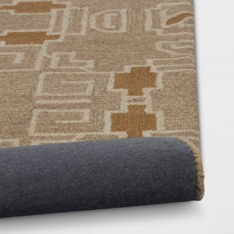 slide 4 of 4, 5'x7' Global Handtufted Area Rug Tan - Threshold™, 1 ct