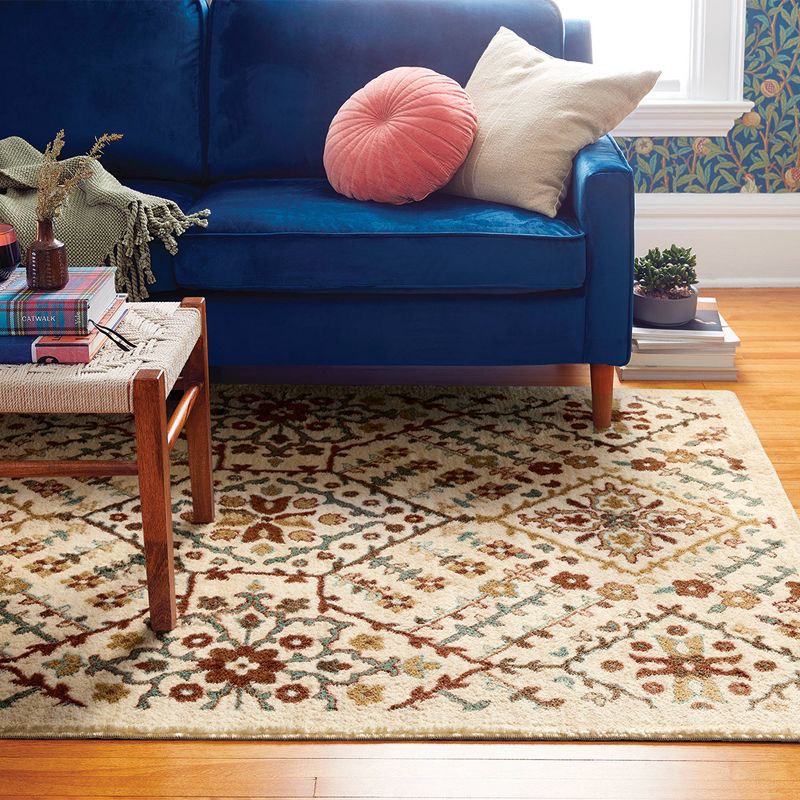 slide 2 of 4, 4'x5'6" Persian Area Rug Spice - Threshold™, 1 ct