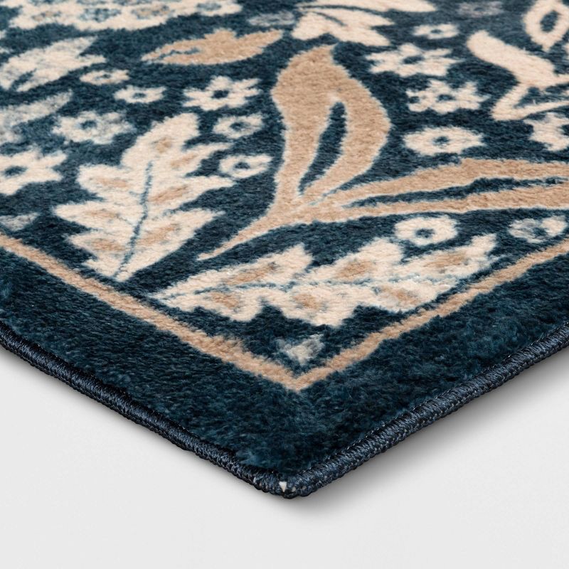 slide 3 of 4, 4'x5'6" Persian Area Rug Blue - Threshold™, 1 ct