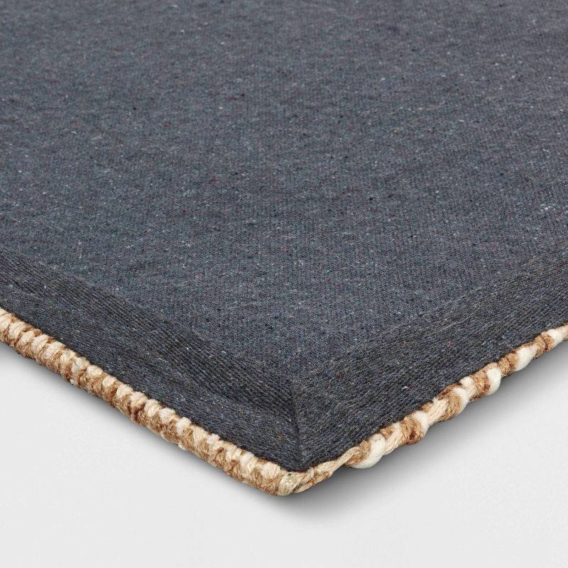 slide 4 of 4, 4'x6' Jute Diamond Area Rug Tan/Ivory - Threshold™, 1 ct