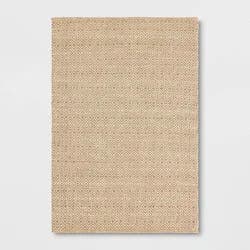 4'x6' Jute Diamond Area Rug Tan/Ivory - Threshold™