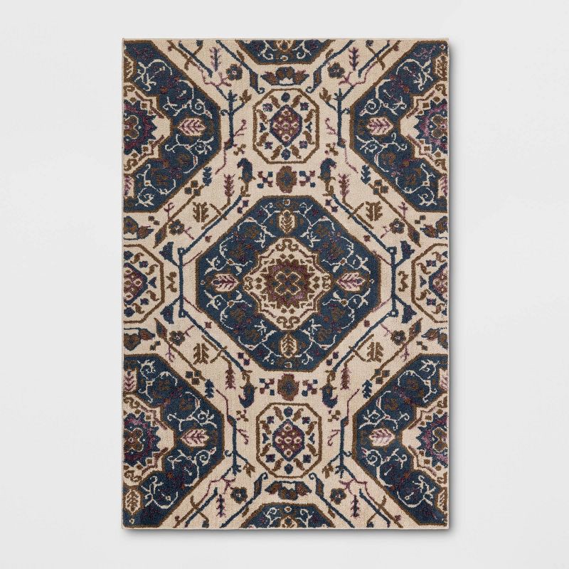 slide 1 of 4, 4'x6' Knitted Persian Area Rug - Threshold™, 1 ct
