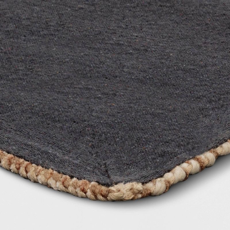 slide 4 of 4, 2'x3' Jute Diamond Accent Rug Tan/Ivory - Threshold™, 1 ct