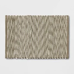 2'x3' Striped Accent Rug Olive Green - Threshold™
