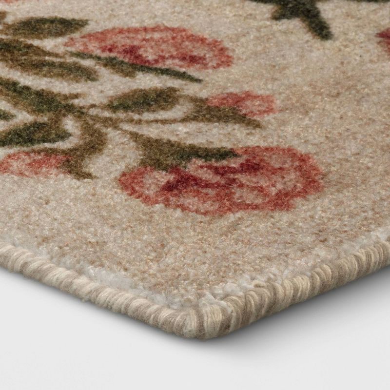 slide 3 of 4, 2'x3' Block Floral Handtufted Accent Rug - Threshold™, 1 ct