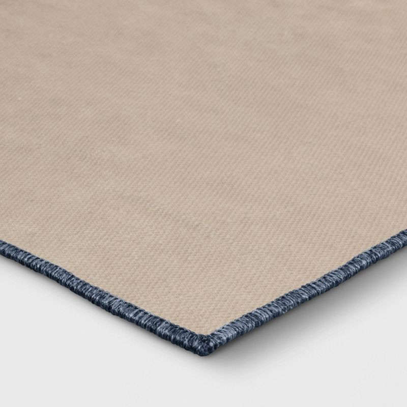 slide 4 of 4, 28"x84" Botanical Washable Runner Rug Indigo - Threshold™, 1 ct