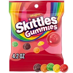 Skittles Gummies Original Small Peg - 4.2oz