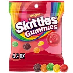 Skittles Gummies Original Small Peg - 4.2oz