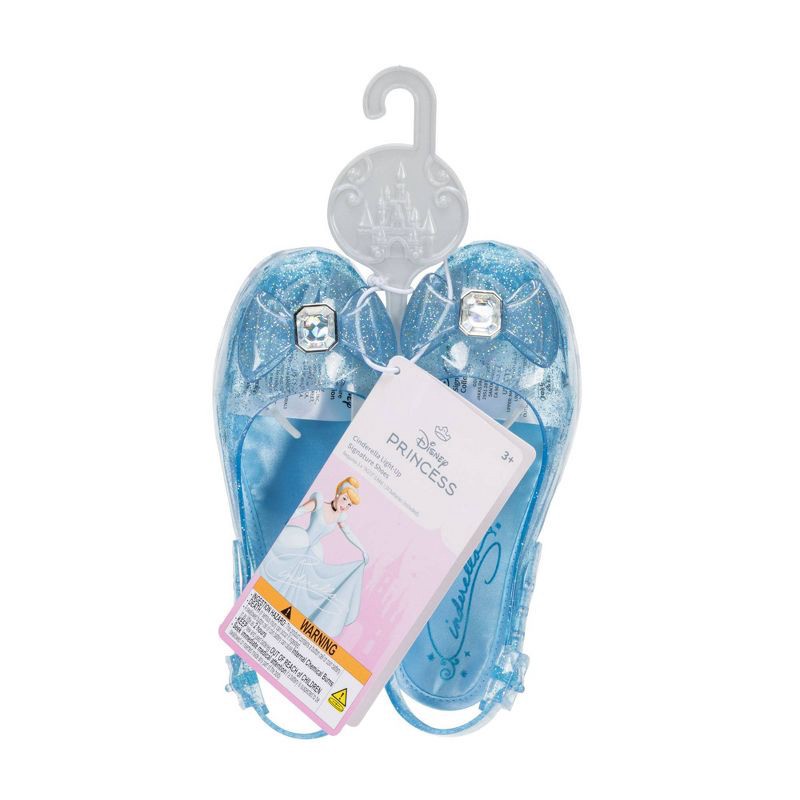 slide 2 of 3, Disney Princess Cinderella Light-Up Shoes - 2-3, 1 ct