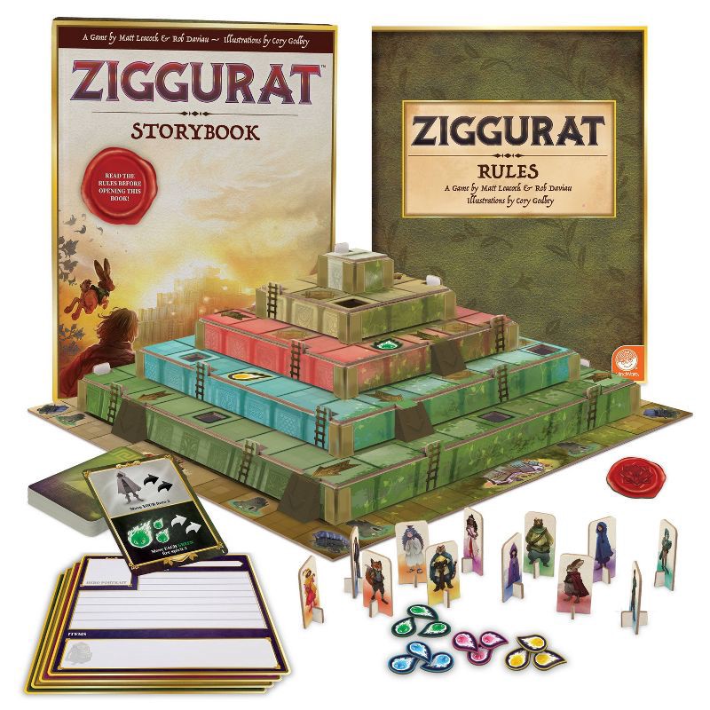 slide 2 of 6, MindWare Ziggurat Board Game: Strategy & War for 2-4 Players, Includes Cards & Tokens, 2+ Hours Play, 1 ct