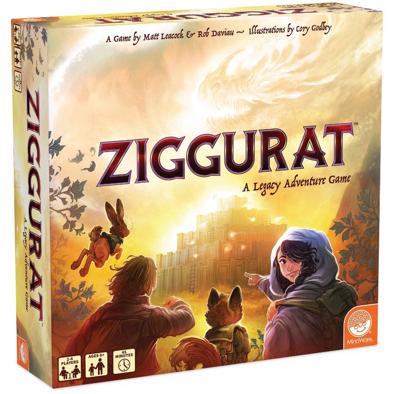 slide 1 of 6, MindWare Ziggurat Board Game: Strategy & War for 2-4 Players, Includes Cards & Tokens, 2+ Hours Play, 1 ct