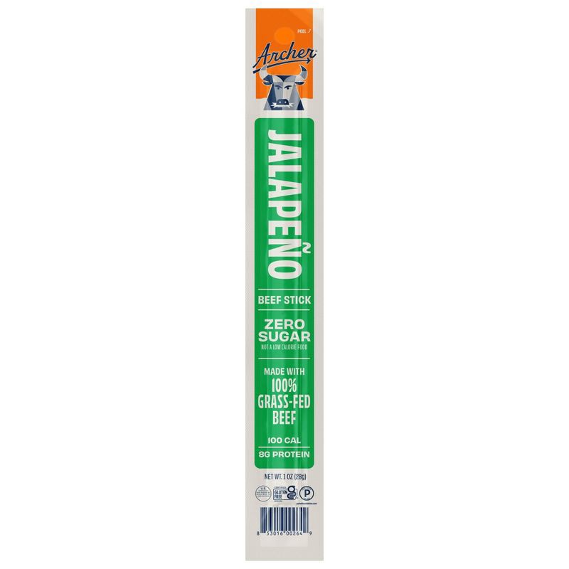 slide 1 of 6, Archer Jerky Country Archer Jalapeno Beef Jerky Stick - 1oz, 1 oz