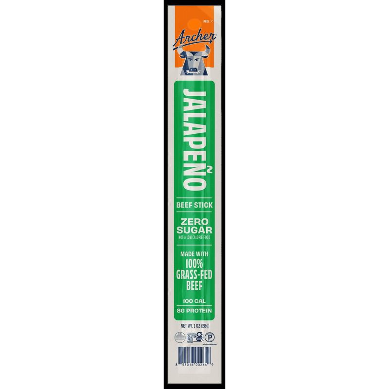 slide 1 of 6, Archer Jerky Jalapeno Beef Jerky Stick - 1oz, 1 oz