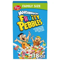 Post PEBBLES Fruity Pebbles with Marshmallows Family Size Breakfast Cereal - 18oz