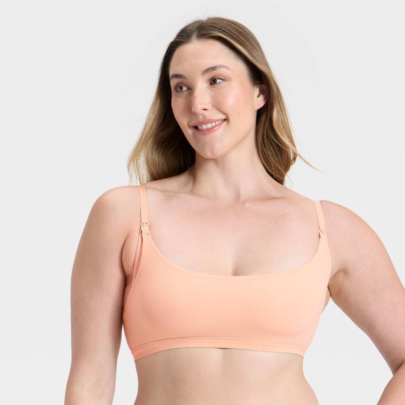 slide 4 of 5, Women's Luxe Stretch Unlined Nursing Bralette - Auden™ Pearl Tan S, 1 ct