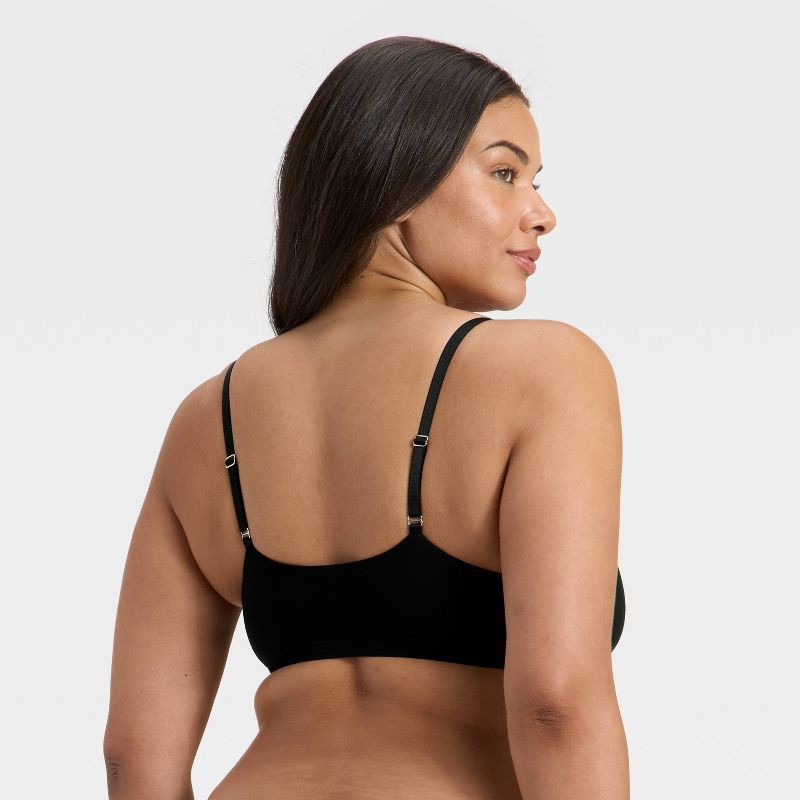 slide 5 of 5, Women's Luxe Stretch Unlined Nursing Bralette - Auden™ Black XL, 1 ct