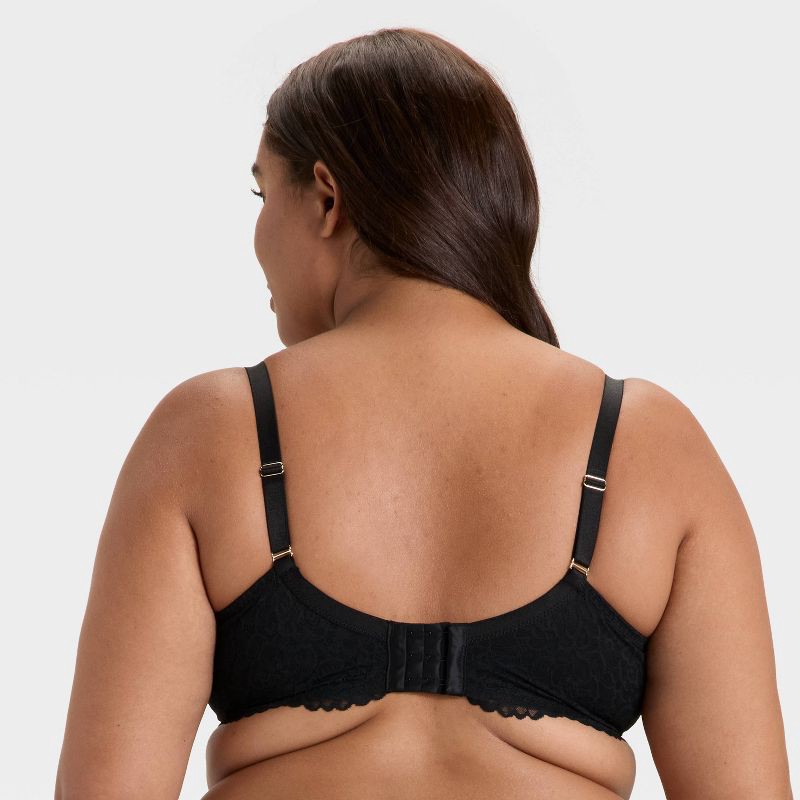 slide 2 of 7, Women's Lace Unlined Balconette Bra - Auden™ Black 42DD: Adjustable Straps, Underwire, Semi-Opaque, Hand Wash, Line Dry, 1 ct