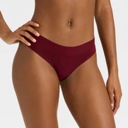 Women's Cotton Stretch Bikini Underwear - Auden™ Berry Red XL