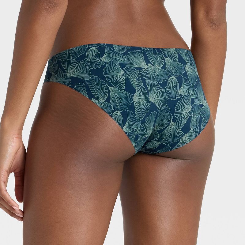 slide 2 of 5, Women's Invisible Edge Bikini Underwear - Auden™ Dark Blue M, 1 ct