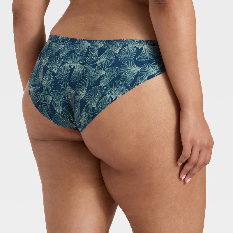 slide 5 of 5, Women's Invisible Edge Bikini Underwear - Auden™ Dark Blue M, 1 ct