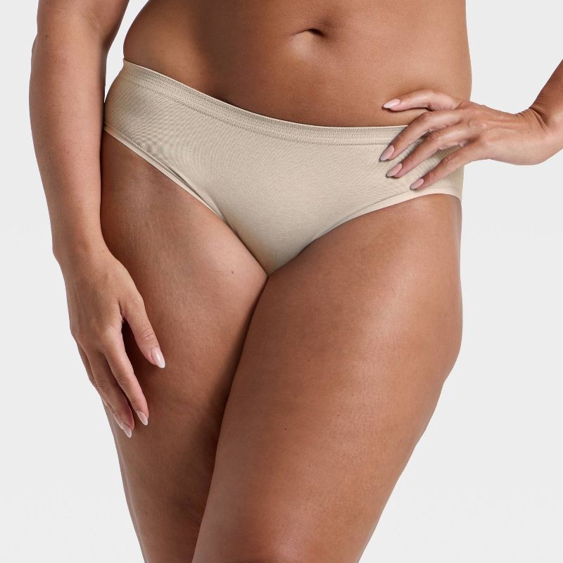 slide 4 of 5, Women's Seamless Bikini Underwear - Auden™ Heathered Gray XS, 1 ct