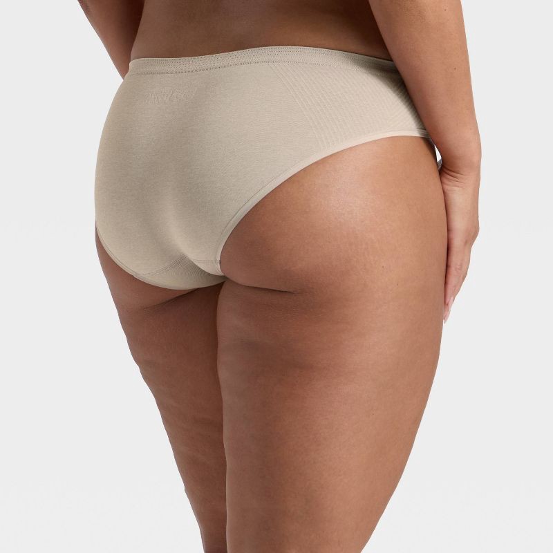 slide 5 of 5, Women's Seamless Bikini Underwear - Auden™ Heathered Gray M, 1 ct