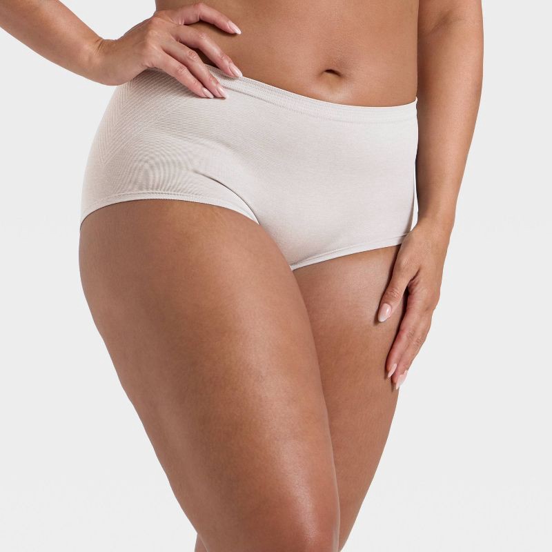 slide 4 of 5, Women's Seamless Boy Shorts Underwear - Auden™ Heathered Gray XL, 1 ct