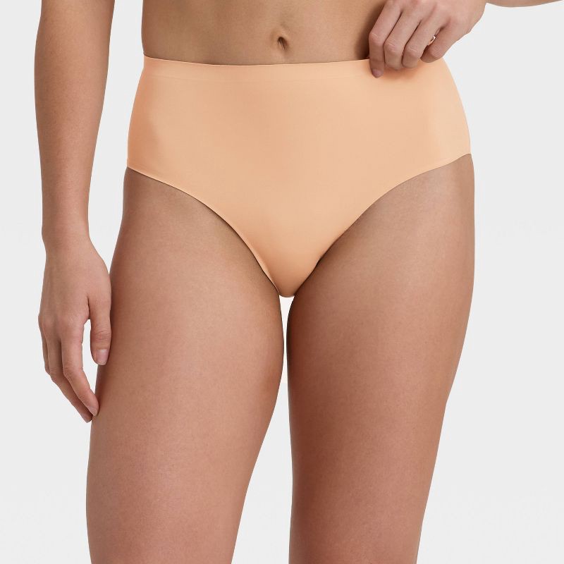 slide 1 of 5, Women's Luxury Collection Bonded Microfiber Briefs Underwear - Auden™ Pearl Tan M, 1 ct