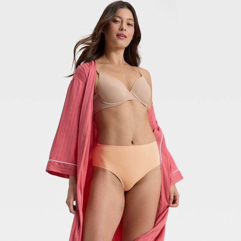 slide 3 of 5, Women's Luxury Collection Bonded Microfiber Briefs Underwear - Auden™ Pearl Tan L, 1 ct